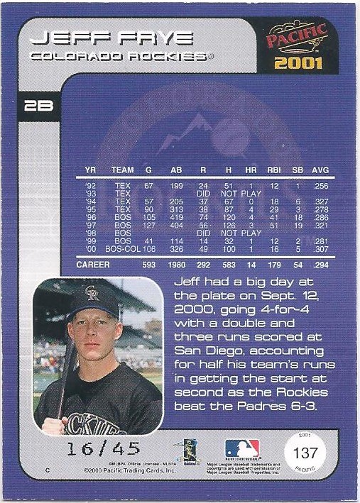 2001 Pacific Extreme LTD