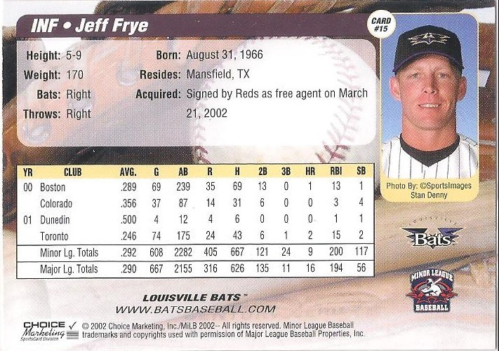 2002 Choice Louisville Bats