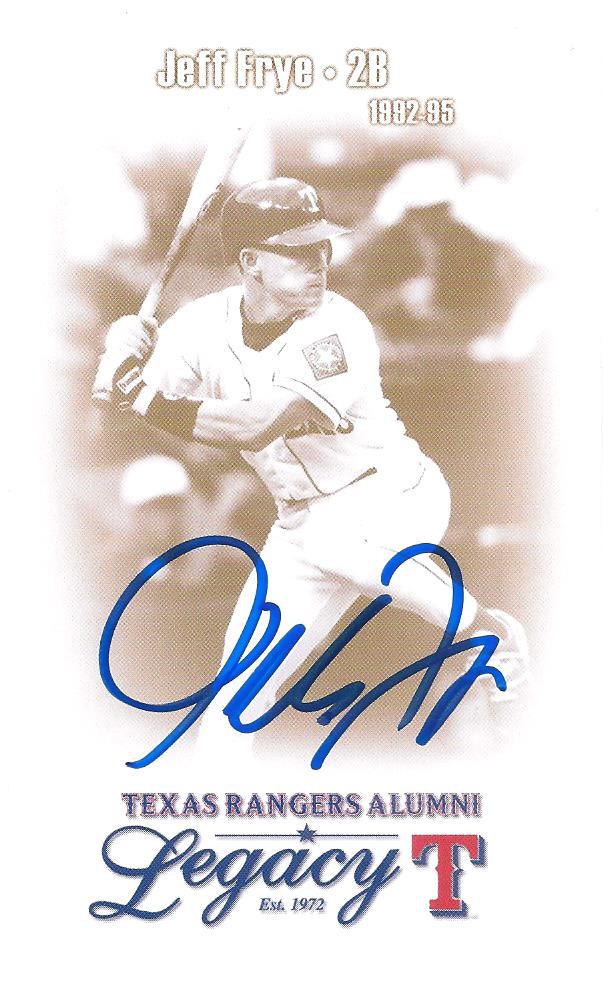 2012-2017 Texas Rangers Alumni Legacy SGA Auto