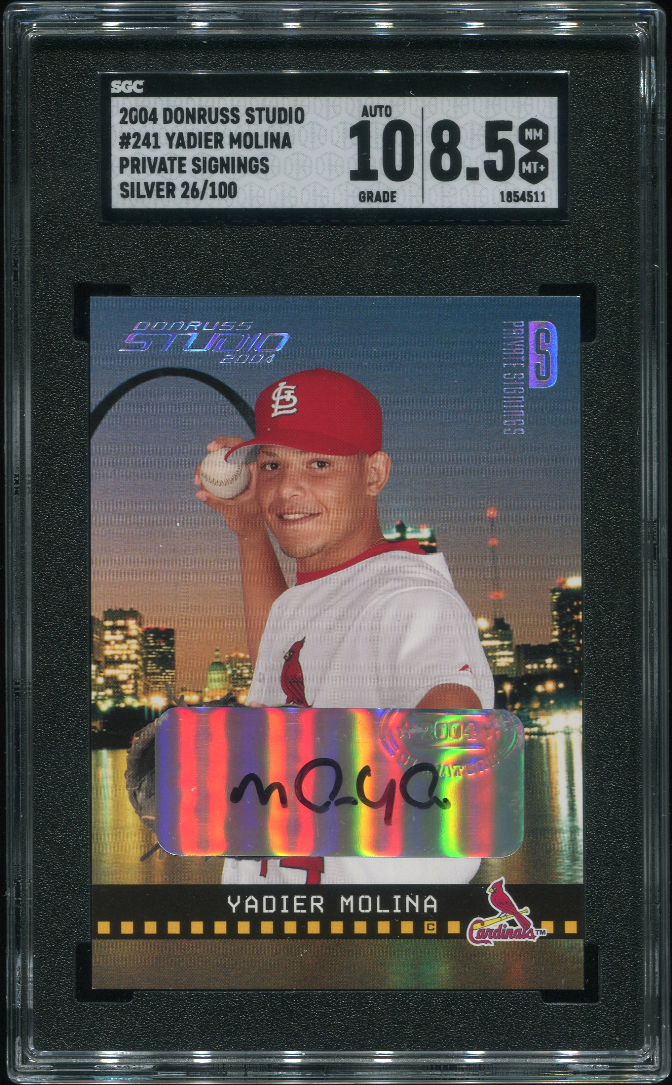 2004 Studio Private Signings Silver SGC 8.5/10 26/100