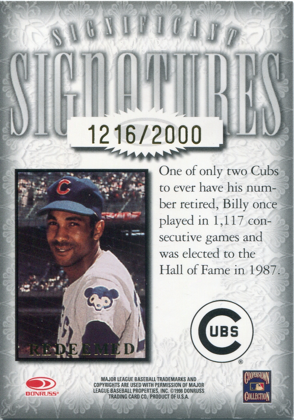 Billy Williams Redeemed