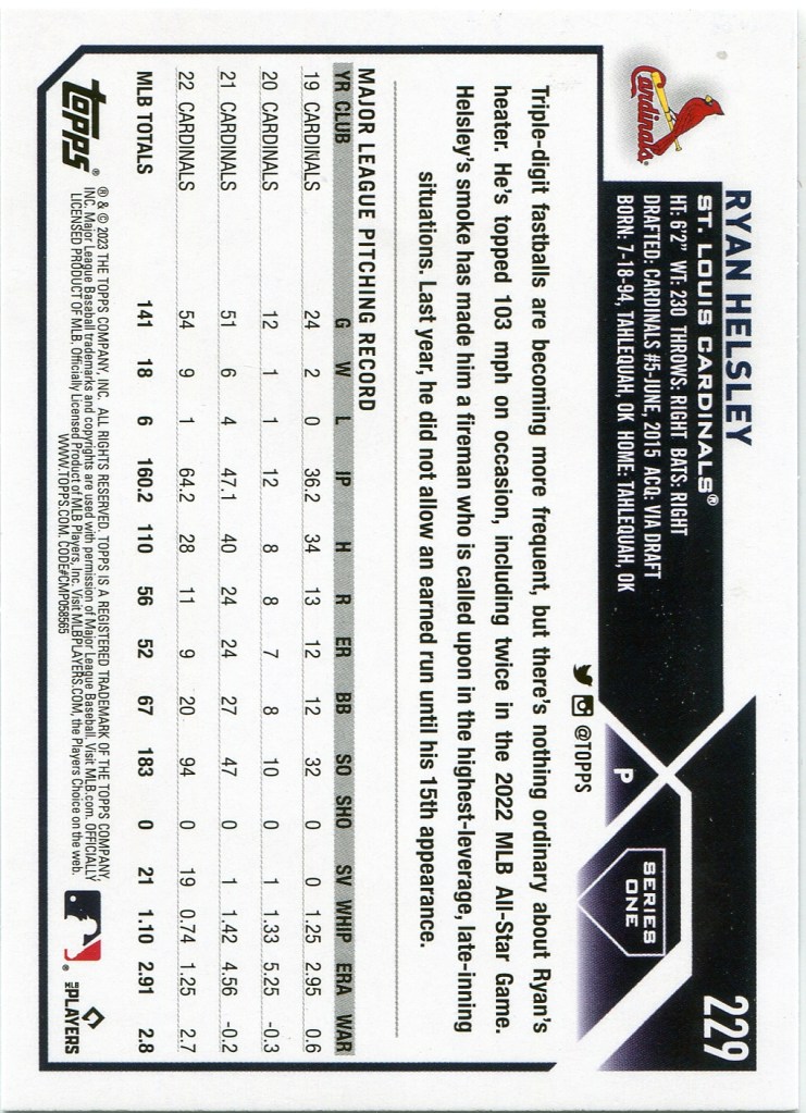 2023 Topps Series 1 #229 Royal Blue