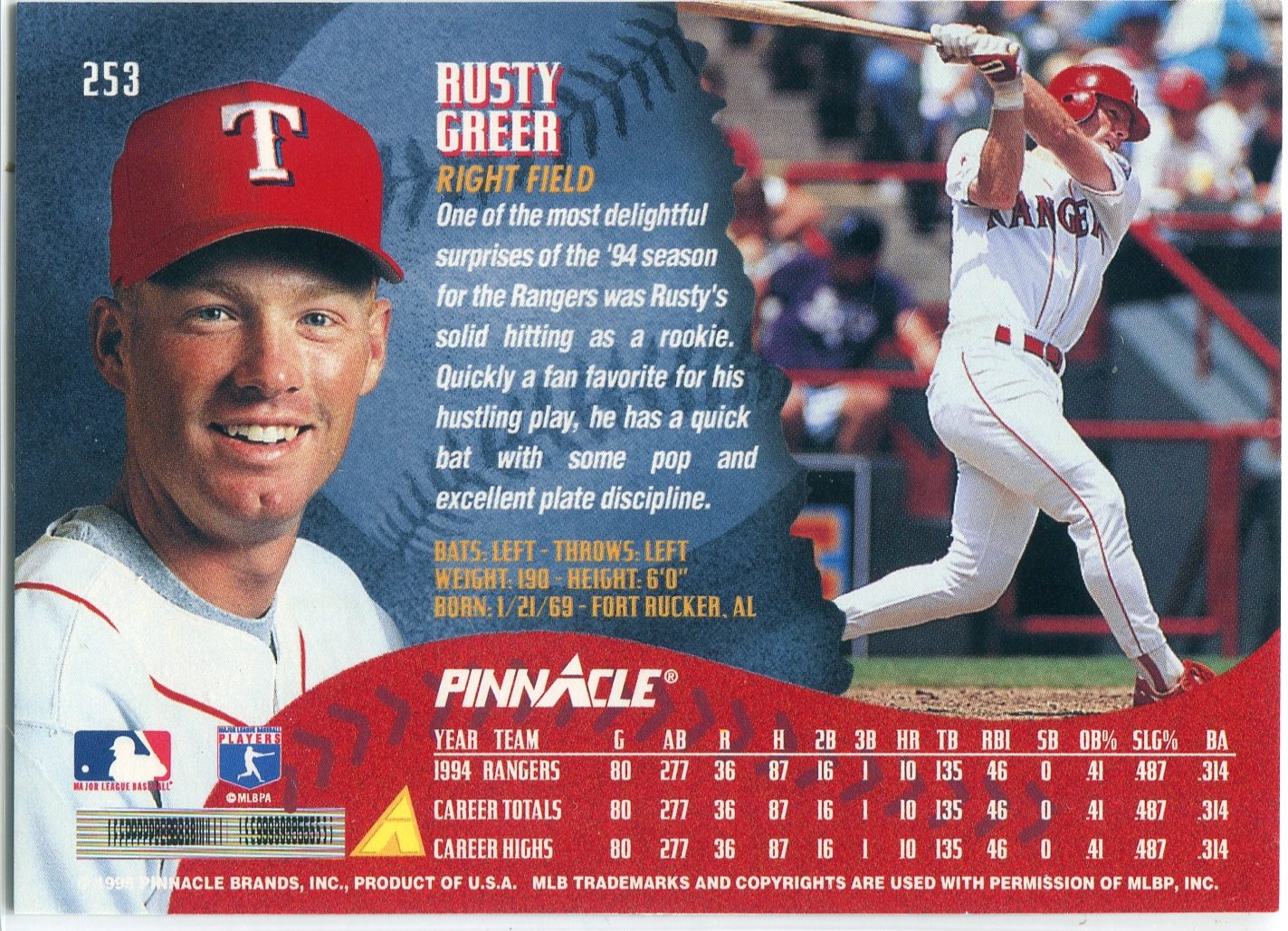 1995 Pinnacle Greer UER