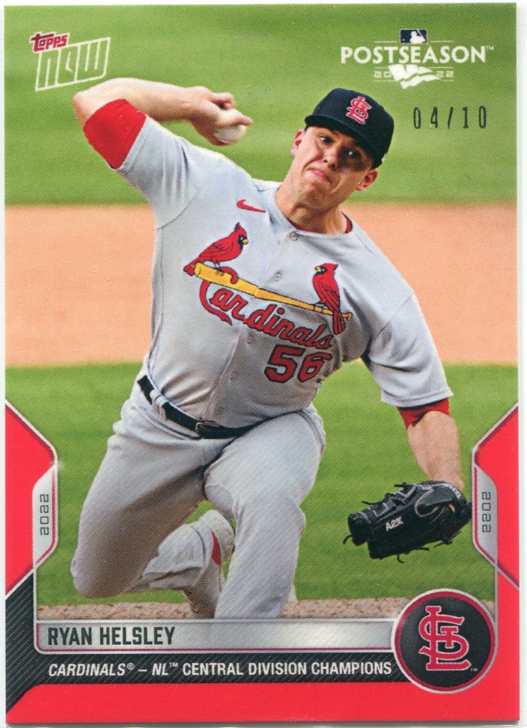 2022 Topps Now Postseason Red 4/10