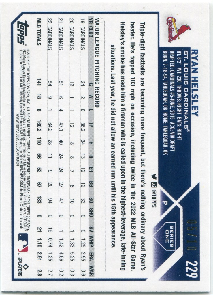 2023 Topps 1st Edition Rose Gold 5/10