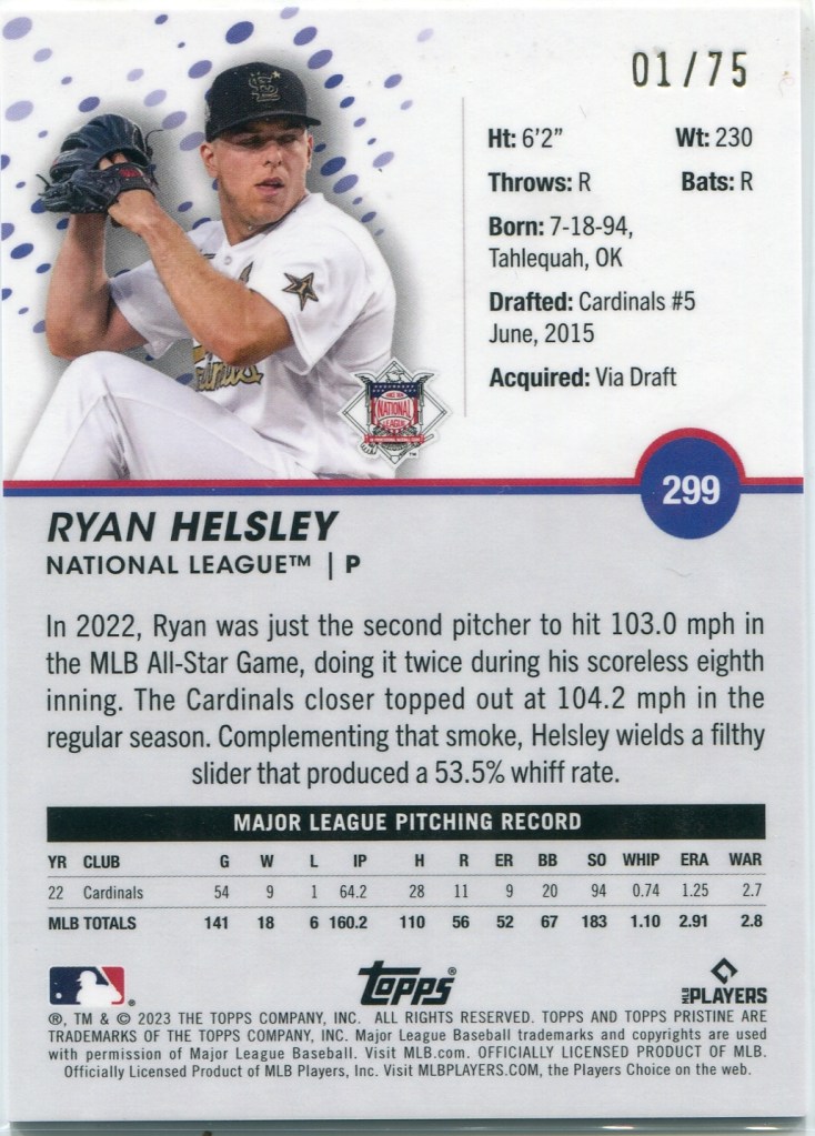 2023 Topps Pristine Blue Refractor