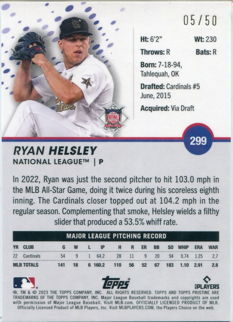 2023 Topps Pristine Gold /50