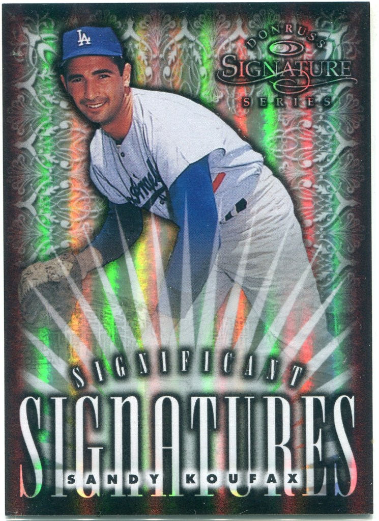 Sandy Koufax Refractor No Auto Sample